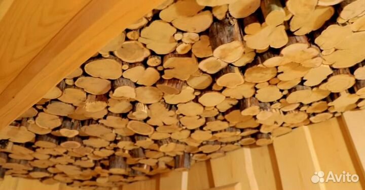 Панно из можжевельника в баню