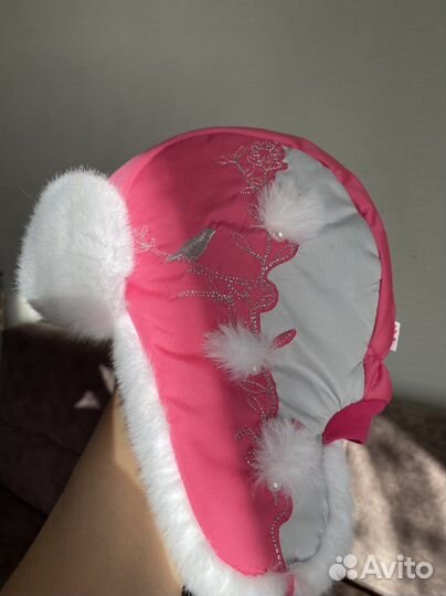 Шапка ушанка детская для девочек