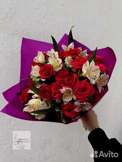 Букеты роз 31 штука