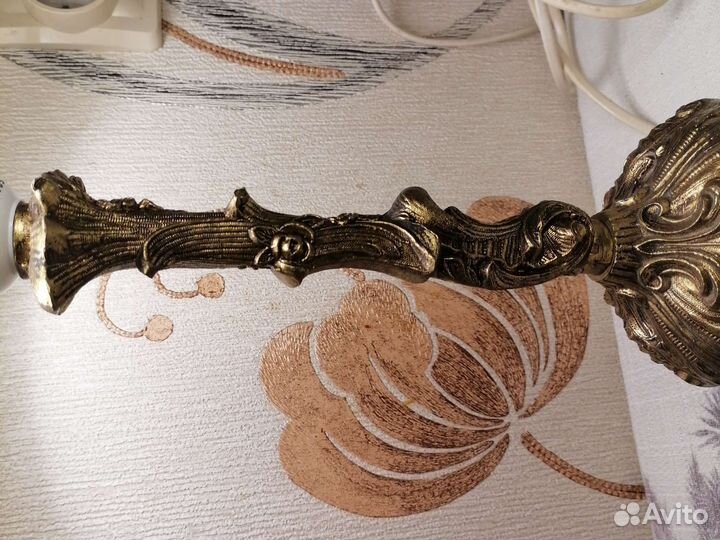 Старинная бронзовая испанская лампа