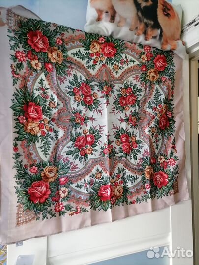 Павловопосадский платок шерсть