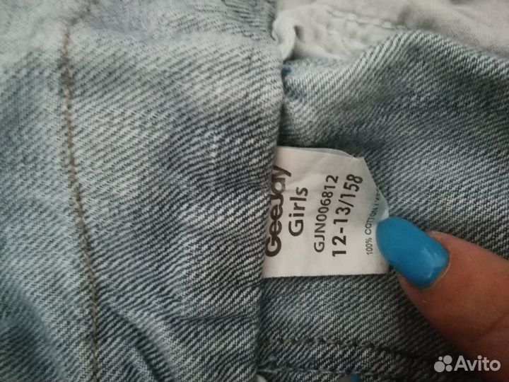 Джинсовый комбинезон для девочки