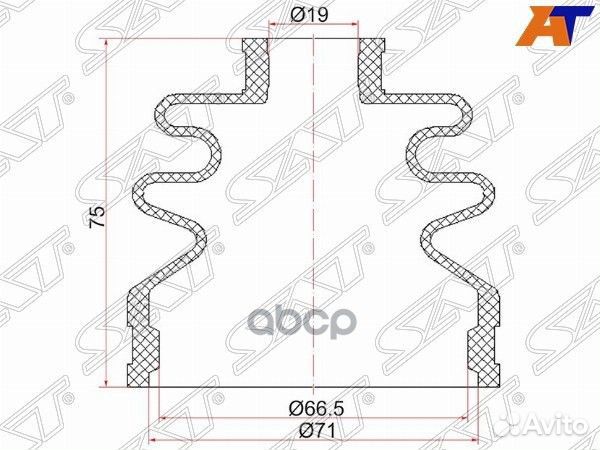 Пыльник шруса наружный subaru outback 03-09 B13