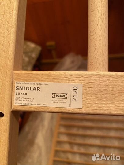 Детская кроватка IKEA sniglar сниглар с Матрасом