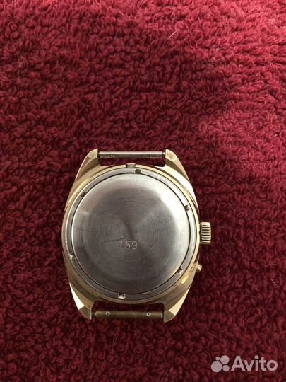 Мужские Часы слава СССР 26 камня позолота