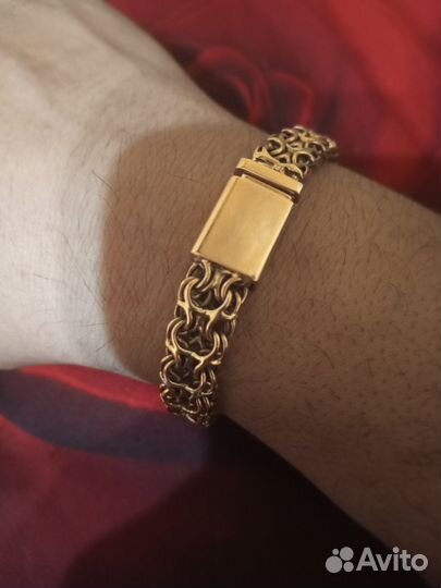 Мужской золотой браслет