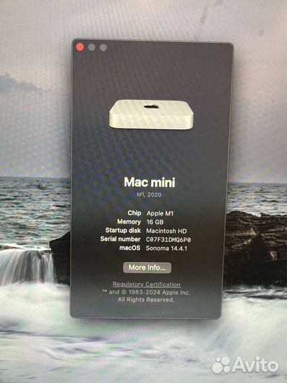 Apple Мacmini M1 16GB SSD 1TB