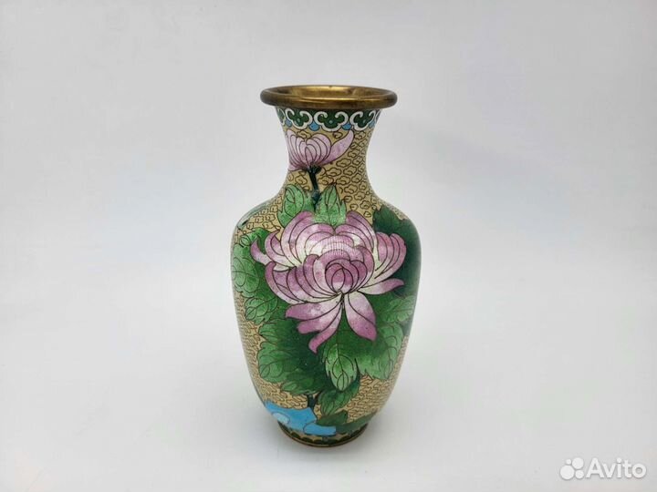 Ваза клуазоне эмаль хризантемы Китай