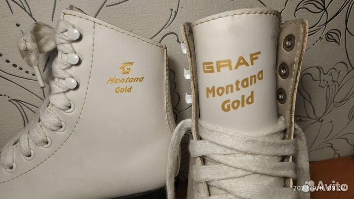 Коньки фигурные 31 размер Graf Montana Gold