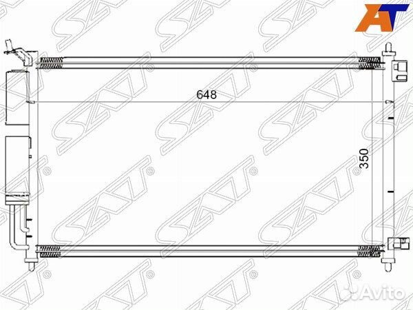 Радиатор кондиционера nissan micra C+C