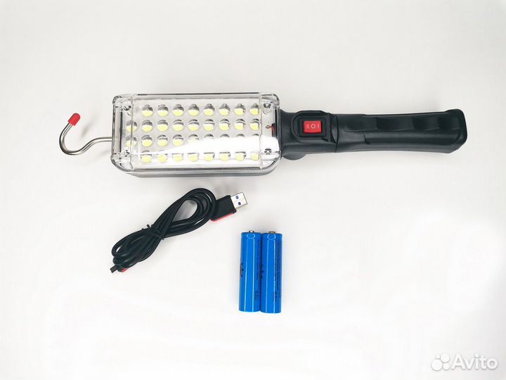 Фонарь переноска аккумуляторная с зарядкой от USB