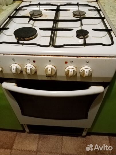 Газовая плита бу с электрической духовкой