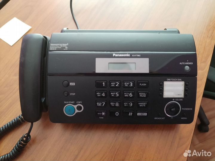 Факсы panasonic kx ft982