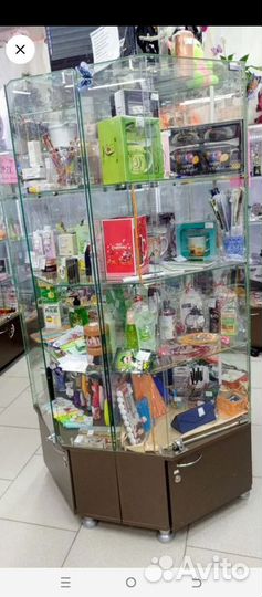 Витрина угловая бу