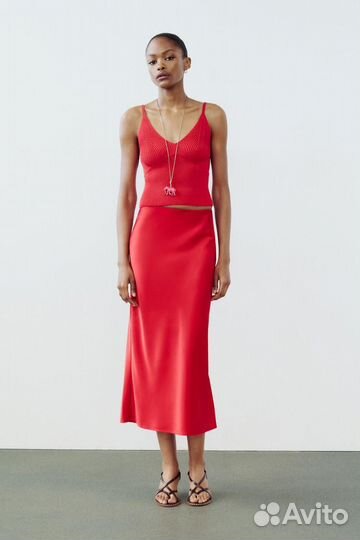 Юбка Zara миди новая