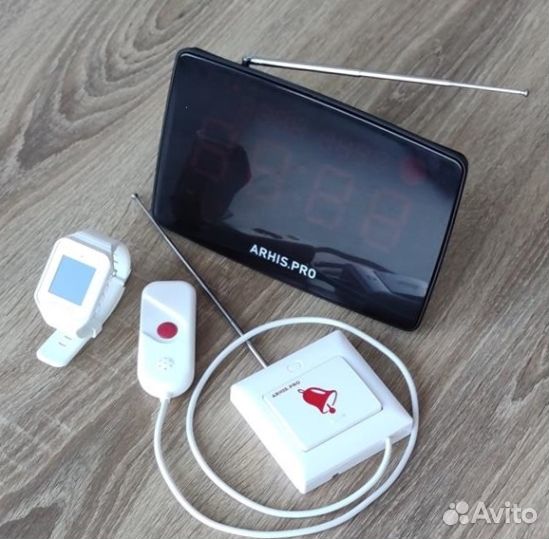 Кнопка вызова в туалет, табло и пейджер