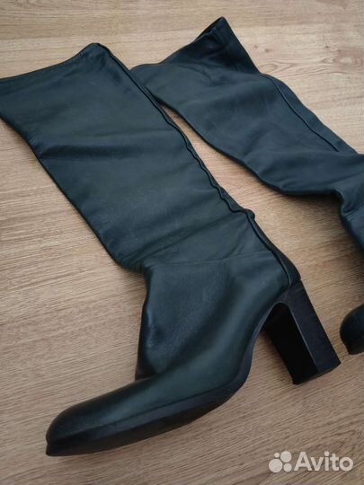 Сапоги осень весна женские 36 болотного цвета