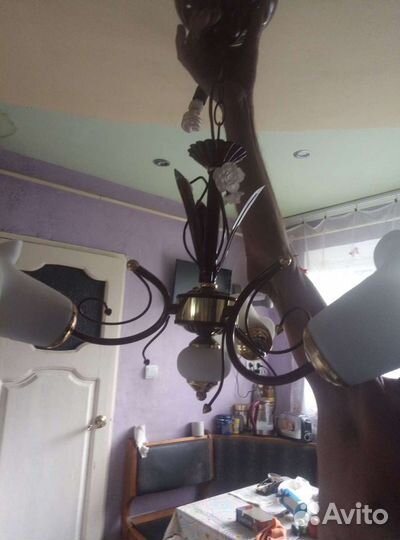 Люстра потолочная бу