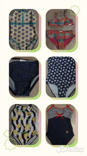 Купальники и плавки в идеале, на рост 98-140