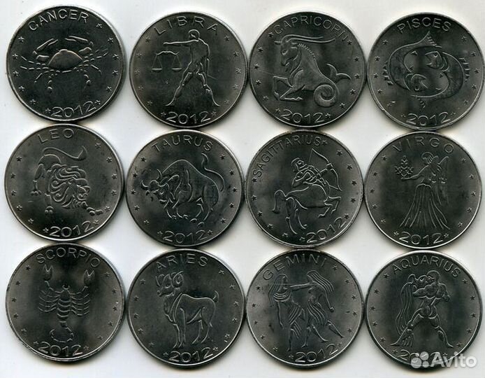 Набор Монет Знаки Зодиака Сомалиленд 2012 года