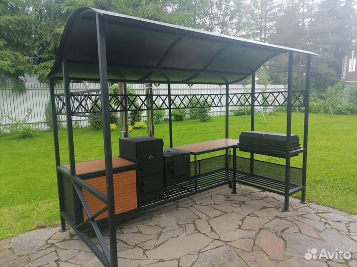 Уличная кухня барбекю