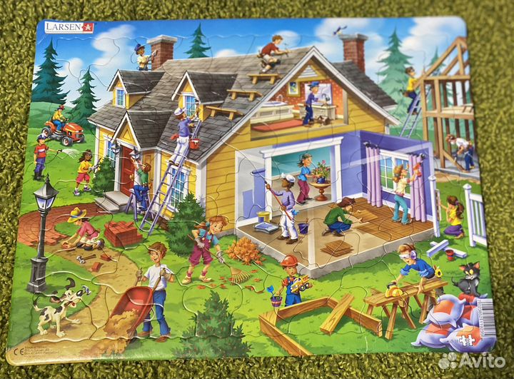 Пазл larsen дом 62 элемента