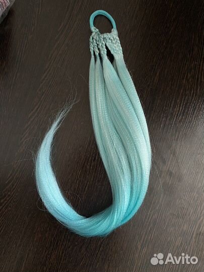 Афрохвост на резинке и афрокосички