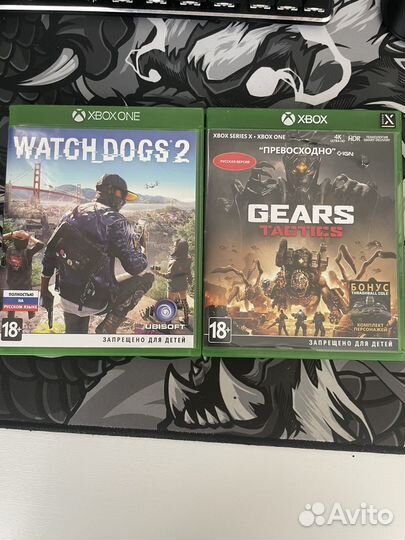Watch dogs 2 xbox one и Gears tactics xbox siries
