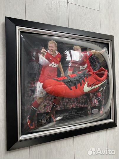 Бутса Пола Скоулза с автографом