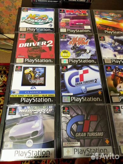 Игры Sony PlayStation 1 лицензия. Гонки