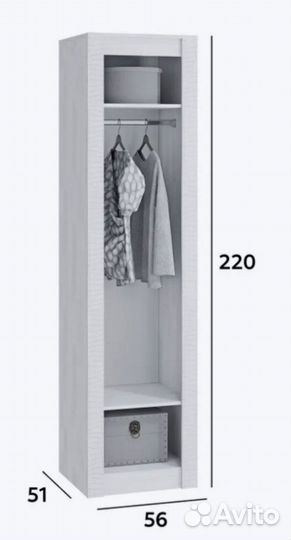 Шкаф пенал Монако