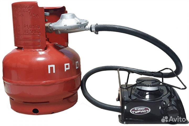 Газовая туристическая плита с баллоном 5 литров
