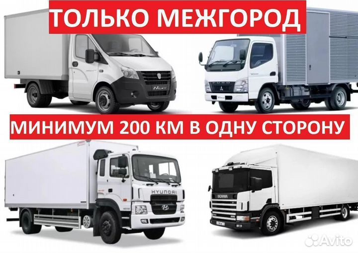 Доставка груза межгород от 200 км. Газель, фура