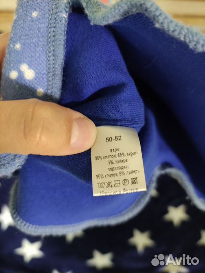 Шапка шлем, шапка бини, 50-52