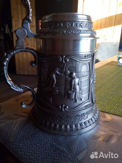 Пивная кружка из олова