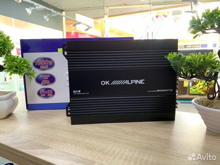 Усилитель звука Alpine 1800W (новая,гарантия)