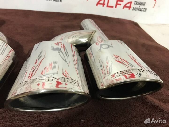 Насадка глушителя мерседес AMG