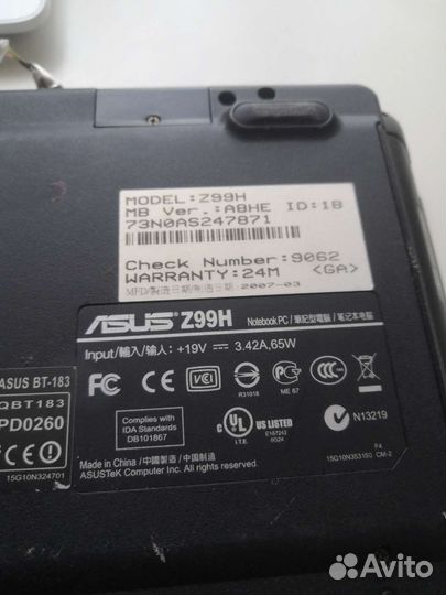 Asus z99h разбор
