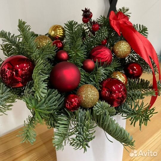 Новогодняя композиция из нобилиса Тюмень