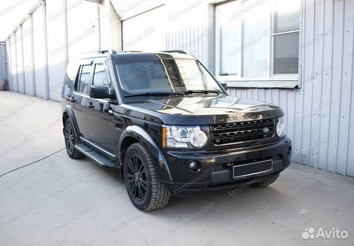 Пороги на Land Rover Discovery 3 Black