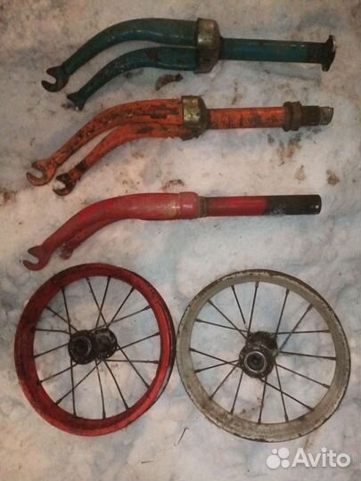 Запчасти на советский велосипед, самокат, тележка
