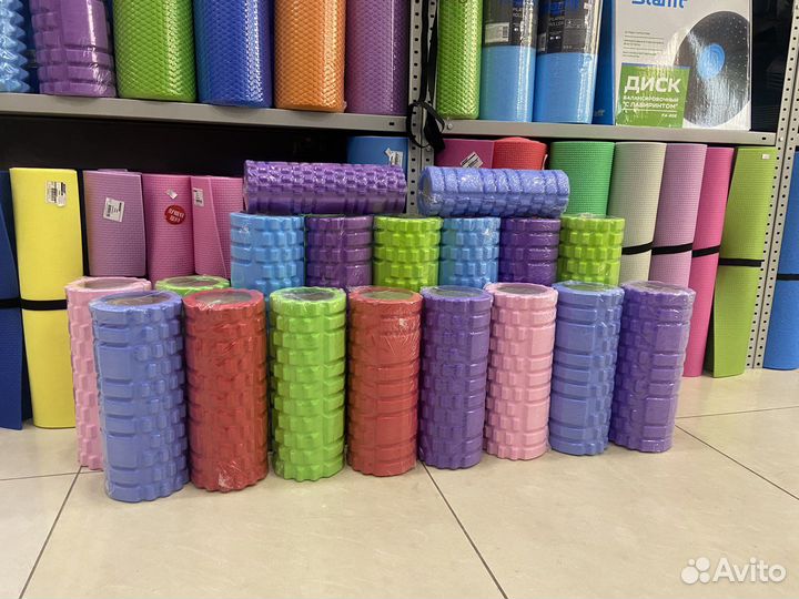 Ролл массаж, мячи массаж, коврики, блоки