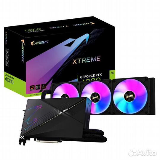 Видеокарта gigabyte aorus RTX 4080 xtreme waterfor