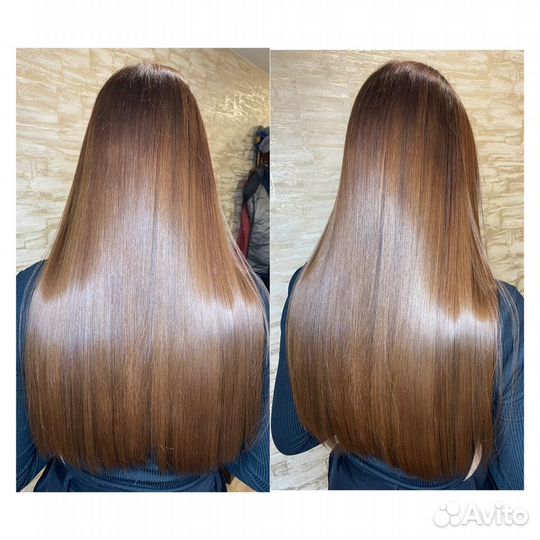 Кератиновое выпрямление волос