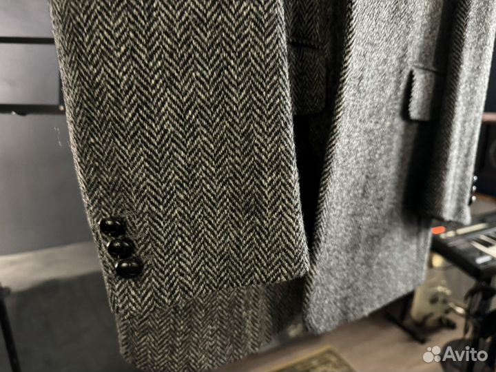 Harris Tweed Оригинал Винтаж Уникальный Пиджак