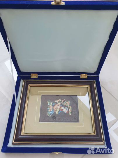 Картина - Рисунок на натуральной коже в упаковке