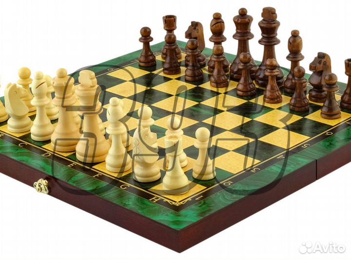 Шахматы, нарды, шашки Малахит (49294)