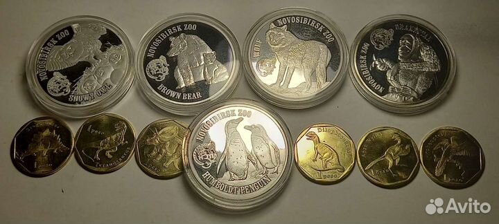 Наборы, монеты-Питкерн,Микронезия.Дарфур.Чад.цар