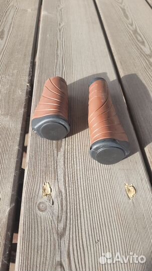 Грипсы резиновые коричневые