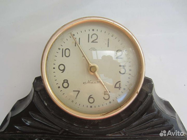 Настольные каминные часы Маяк СССР